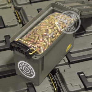 Image of 9mm Luger pistol ammunition at AmmoMan.com.