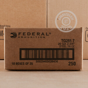 Image of 20 GAUGE FEDERAL STEEL SHOT 2-3/4" #7 SHOT (25 ROUNDS)