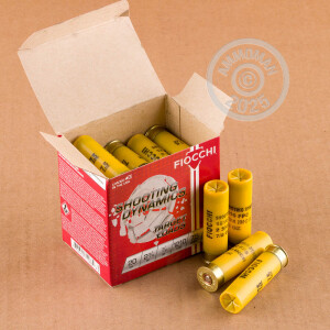 Photo detailing the 20 GAUGE FIOCCHI 2-3/4" 7/8 OZ. #7.5 SHOT (250 ROUNDS) for sale at AmmoMan.com.