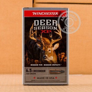 Image of Winchester 6.5MM CREEDMOOR rifle ammunition.