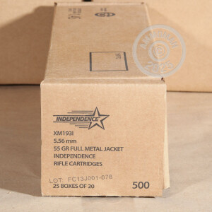 Image of 5.56x45mm NATO 55 GRAIN M193 FMJ BT (INDEPENDENCE) (20 ROUNDS)