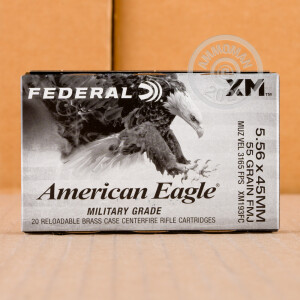 Image detailing the brass case on the Federal ammunition.