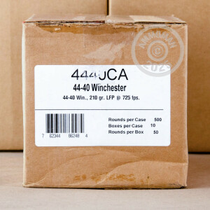 Photo of 44-40 WCF Lead Round Nose (LRN) ammo by Fiocchi for sale.