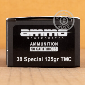 A photograph of 1000 rounds of 125 grain 38 Special ammo with a TMJ bullet for sale.