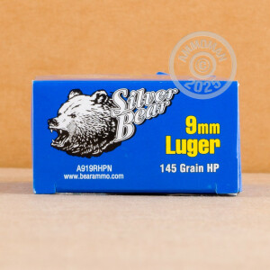 Image of 9mm Luger pistol ammunition at AmmoMan.com.