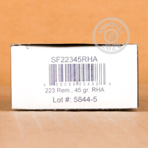 Image of 223 Remington ammo by SinterFire that's ideal for precision shooting, shooting indoors, training at the range.