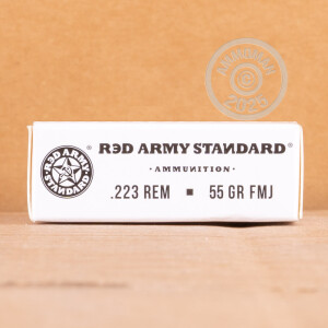 Image detailing the steel case on the Red Army Standard ammunition.