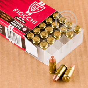 Photo detailing the 357 SIG FIOCCHI 124 GRAIN FULL METAL JACKET (1000 ROUNDS) for sale at AmmoMan.com.