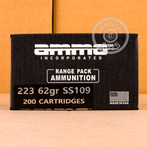 Image of 223 REM AMMO INC. 62 GRAIN FMJ SS109 (200 ROUNDS)