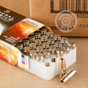 A photo of a box of Federal ammo in 9mm Luger.