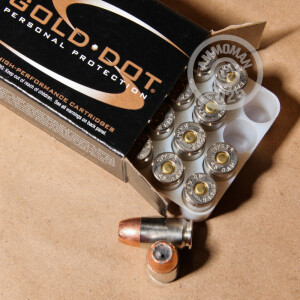 Photograph showing detail of .45 GAP SPEER GOLD DOT 200 GRAIN JHP (20 ROUNDS)