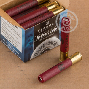 Photograph showing detail of 410 BORE FEDERAL GAME LOAD UPLAND HI-BRASS 3" 11/16 OZ. #6 SHOT (250 ROUNDS)