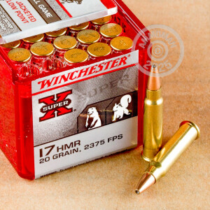 Photo detailing the 17 HMR - Winchester Super-X 20 Grain XTP (50 Rounds) for sale at AmmoMan.com.