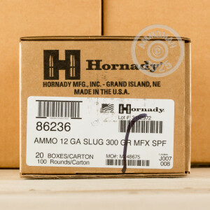 Image of the 12 GAUGE HORNADY SUPERFORMANCE 300 GRAIN 2-3/4" MONOFLEX SABOT SLUG (5 ROUNDS) available at AmmoMan.com.