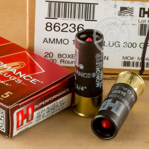 Photograph showing detail of 12 GAUGE HORNADY SUPERFORMANCE 300 GRAIN 2-3/4" MONOFLEX SABOT SLUG (5 ROUNDS)