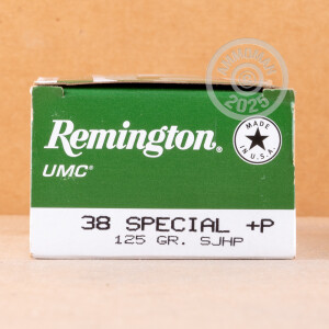 Image of 38 SPECIAL +P REMINGTON UMC 125 GRAIN SJHP (500 ROUNDS)