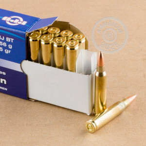 Photo detailing the 223 REMINGTON PRVI PARTIZAN 55 GRAIN FMJ (20 ROUNDS) for sale at AmmoMan.com.