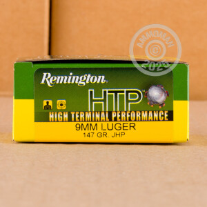 Image detailing the brass case and boxer primers on the Remington ammunition.