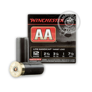 Photograph showing detail of 12 GAUGE WINCHESTER AA 2-3/4" 1 OZ. #7.5 SHOT (250 ROUNDS)