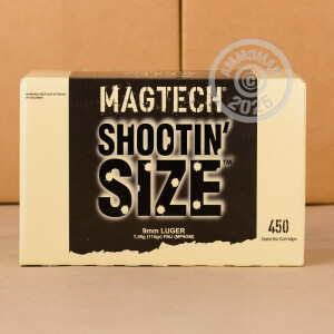 Image detailing the brass case and boxer primers on the Magtech ammunition.
