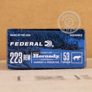 Image of Federal 223 Remington rifle ammunition.