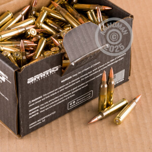 An image of 5.56x45mm ammo made by Ammo Incorporated at AmmoMan.com.