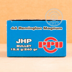 Image of 44 Remington Magnum pistol ammunition at AmmoMan.com.