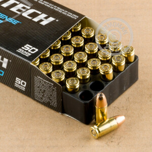 Image of 9mm Luger pistol ammunition at AmmoMan.com.