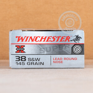 Image of 38 SPECIAL WINCHESTER SUPER-X 145 GRAIN LRN (50 ROUNDS)