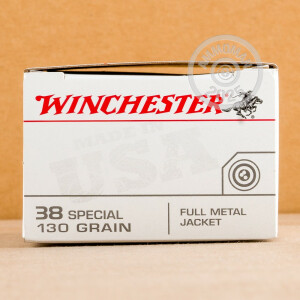 Image of 38 SPECIAL WINCHESTER 130 GRAIN FMJ (50 ROUNDS)