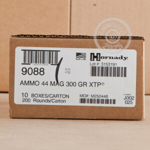 Image of 44 MAGNUM HORNADY CUSTOM 300 GRAIN XTP (20 ROUNDS)