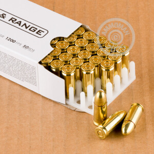 Image of 9mm Luger ammo by Ammo Incorporated that's ideal for training at the range.