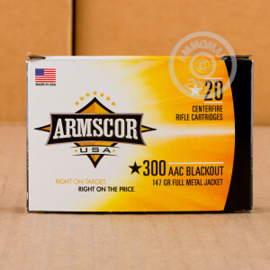 Image of 300 AAC BLACKOUT ARMSCOR 147 GRAIN FMJ (200 ROUNDS)