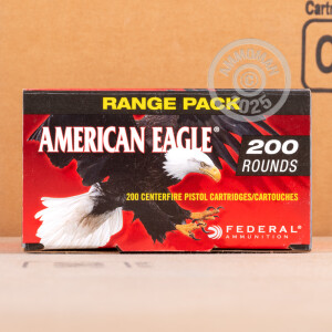 Image of the 40 S&W FEDERAL AMERICAN EAGLE 180 GRAIN FMJ (200 ROUNDS) available at AmmoMan.com.