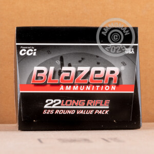 Image of the 22 LR BLAZER 38 GRAIN LRN (525 ROUNDS) available at AmmoMan.com.