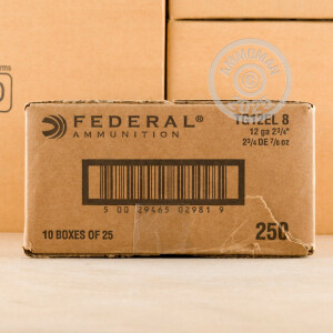  #8 shot shotgun rounds for sale at AmmoMan.com - 250 rounds.