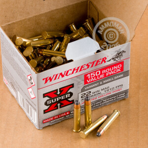 Image of the 22 WMR WINCHESTER SUPER-X 40 GRAIN JHP (1500 ROUNDS) available at AmmoMan.com.