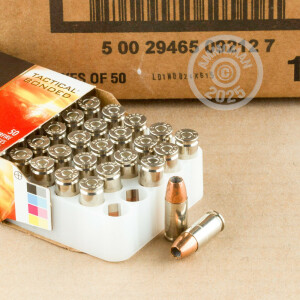 Image of 9mm Luger ammo by Federal that's ideal for home protection, Subsonic.