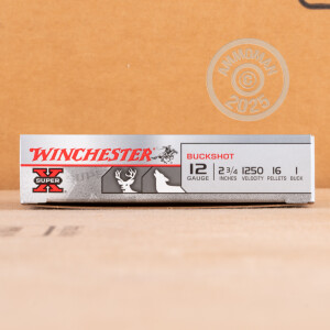 Image of the 12 GAUGE WINCHESTER SUPER-X 2-3/4" #1 BUCKSHOT (5 ROUNDS) available at AmmoMan.com.