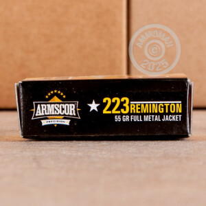 Photograph showing detail of 223 REM ARMSCOR 55 GRAIN FMJ (1000 ROUNDS)