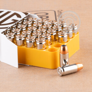 Image of 9mm Luger ammo by SIG that's ideal for home protection, Subsonic.