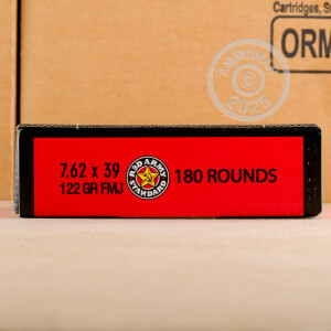 Image of the 7.62X39 RED ARMY STANDARD 122 GRAIN FMJ (20 ROUNDS) available at AmmoMan.com.