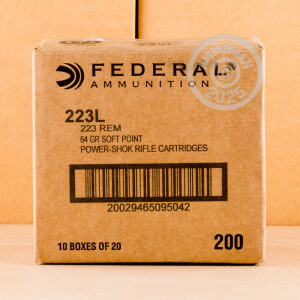 Image detailing the brass case on the Federal ammunition.