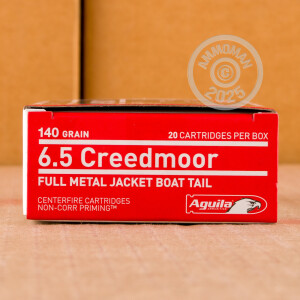 Image of 6.5 CREEDMOOR AGUILA 140 GRAIN FMJBT (20 ROUNDS)