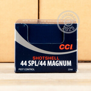 Photo detailing the 44 MAGNUM 44 SPECIAL 140 GRAIN #9 SHOT SHOTSHELL CCI (10 ROUNDS) for sale at AmmoMan.com.