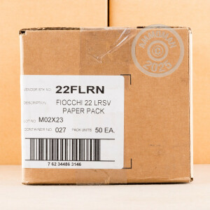 Image of 22 LR FIOCCHI 40 GRAIN LEAD ROUND NOSE (500 ROUNDS)