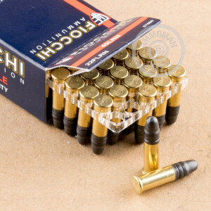 Image of the 22 LR FIOCCHI 40 GRAIN LEAD ROUND NOSE (500 ROUNDS) available at AmmoMan.com.