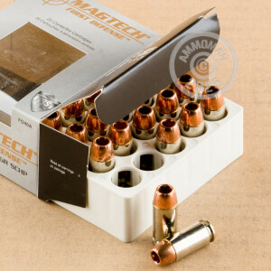 Photograph showing detail of .40 S&W MAGTECH FIRST DEFENSE 130 GRAIN SCHP (20 ROUNDS)