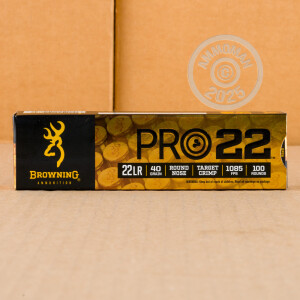  rounds of .22 Long Rifle ammunition for sale at AmmoMan.com.