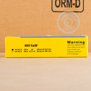 Photo detailing the 460 S&W BUFFALO BORE 300 GRAIN JSP (20 ROUNDS) for sale at AmmoMan.com.